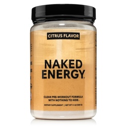 NAKED Citrus Energy - Citrus Flavored Clean Pre harjoitus täydentää miesten ja naisten, vegaaninen ystävällinen, ei lisätty makeuttajia, värit tai makuja - 30 Tarjoilut