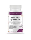 Body Kitchen Mega NAC (N-Acetyl Cysteine) 600 mg kanssa Quercetin, tukee hengitysteiden terveyttä ja immuuni toimintaa ja edistää maksan ja munuaisten detoxia, kasvisten Caps (Pack of 1)