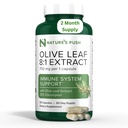 Nature's Push Super Potent Olive Leaf 8:1 Pura 20% Oleuropein 750 mg kapseli Immuunijärjestelmä, iho, ja Heart Health Support Vegan non-GMO USA cGMP Gluteenittomat antioksidantit 60 kapselia 2 kuukauden tarjonta