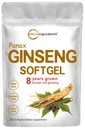 Micro Ingredients Red Panax Ginseng Supplement 6000mg Per Serving, 300 Softgels ...