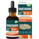 Shatavari (Shitabari) Drops for Women Support Menopause Relief, kasviperäisten täydentää PMS tukea, 12-in-1 Formula Wild Yam, Vitex Berry Extract. 2oz