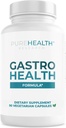 PUREHEALTH TUTKIMUS Gastro Health Formula - Natural Alginate for Acid Reflux - DGL täydennysosa närästys ja ruoansulatushäiriöt - Artisokki, Rhodiola Rosea, Hyaluronihappo, Quince & More - 90 kapselia