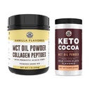 Vasen Coast Performance Keto MCT Oil Powder & Collagen + Keto Coco Drink Mix