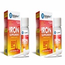 Ferrous SULFATE/Pediatric Drops for Infants & Toddler Iron Supplement (2-pakkaus)