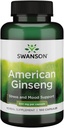 Swanson Premium Brand American Ginseng 550 Milligrams 100 kapselia