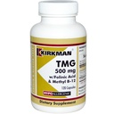 TMG (Trimetyyliglysiini) 500 mg w/Folinic Acid & B12 kapselit - Hypo 120 kapselia