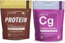 Essential Elements Hydrolysed Collagen Peptides Powder & Organic Pea Protein Powder - Creamy Chocolate .