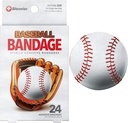 BioSwiss Kids Bandges, Baseball Shaped Self Adhesive Bandage Set, Lateksiton, Steriili haavahoito, 24
