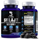 Blackbull Shilajit Pure Himalayan Organic Capsules - Natural Shilajit Hartsi Organic 20% Fulvic Acid Supplement, Brain Health, Ikääntyminen Immuunituki - Pure Himalajan Shilajit