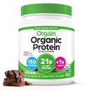 Orgain Organic Vegan Protein Powder, Creamy Chocolate Fudge - 21g Kasviproteiinia, 7g Prebioottikuitua, Low Net Carb, Ei laktoosia Ainesosat, ei lisättyä sokeria, ei GMO, Shakes & Smoothies, 1.02 lb