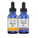 HoneyCombs High Potency B1-vitamiini (Thiamiini) & B2 (Riboflaviini) Drops . Vegaani, ei-muuntogeeninen organismi, alkoholiton neste terveydelle, digestio, hiukset, iho ja kynnet