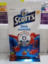 Scott's DHA Gummies, Strawberry Flavour, 15s, Vitamin D, Essential for Healthy Growth & Development in Children and Healthy Immuunifunktio.