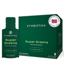 CYMBIOTIKA Super Greens täydennysosa, jossa on klorofylliä, spirulinaa, päivittäinen vegaaninen Superfood Packets for digestive Gut Health, Detox, Energy and Immune Support, Citrus Lime Flavor, 15 ml Puches, 30 pakkaus