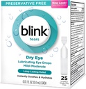 Blink kyyneleet Voitelu silmän tippa Lievä-moderaatti kuiva silmä .01 Fl Oz 25
