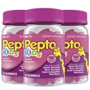 Pepto Kids Gummies, auttaa lievittää ajoittain vatsavaivat, happo ruoansulatushäiriöt, hapan vatsa ja närästys, 72 Yhteensä (3 pakkausta 24)