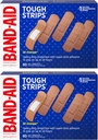 Band-Aid Brand Kovat nauhat Liimakas siteet haavojen hoitoon, kestävä suoja pienille haavoille ja romuille, kaikki yksi koko, 2 pakkaus