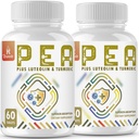 1500 MG Palmitoyylietanoliamidia, jossa luteolinia 98% & turmeeria, korkea imeytyminen, micronized Pea Supplement for Discomfort Management- USA Made - 120 tablettia
