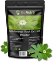 Go Nutra Goldenseal juuriuute Pure Goldenseal jauhe potent 10:1 Goldenseal uute 4oz. Kasviperäisten täydentää kultainen sinetti juuri