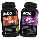 Aktiivinen Charcoal & Candi Cleanse Support - Organic Coconut Charcoal Pills & Anti-kasvua pillereitä vatsakaasu ja turvotusta miesten Naisten Lapset - Oral Herbal Oregano & Caprylic Acid Kapselit