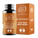 Happy Healthy Hippie Be grounded Stress Relief lisäravinteet Laventeli pillereitä Edistää rauhallisuutta ja rentoutumista 
