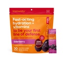 Hydrant - Immuniteetti Elektrolyyttijauhe, Elderberry Flavor, 30 Instant Rehydration Stick Packs - Electroyte Blend kanssa C-vitamiini, D-vitamiini, ja Sinkki immuunitukea